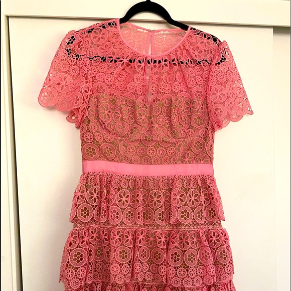 Self-Portrait Dresses & Skirts - Self Portrait Pink dress US8